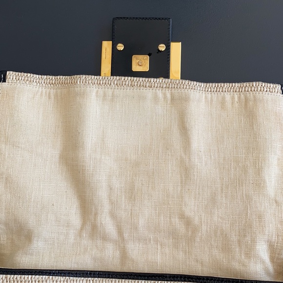 Fendi Rare Raffia Elaphe Python Buckle Forever Big Mama Bag - Picture 4 of 16